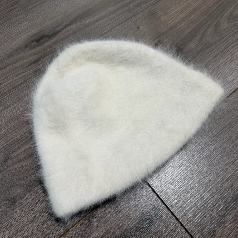 ALDO Angora blend Off-White Beanie- hat